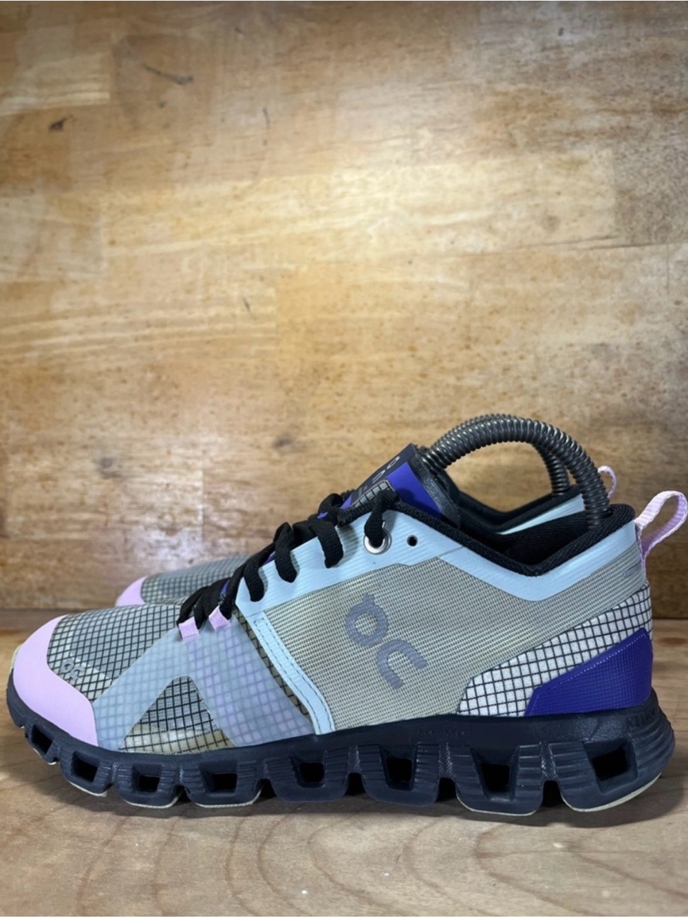 On Cloud X Shift LIGHTWEIGHT Womens Size 7 Running Shoes Sneakers Gray Purple - Picture 4 of 9